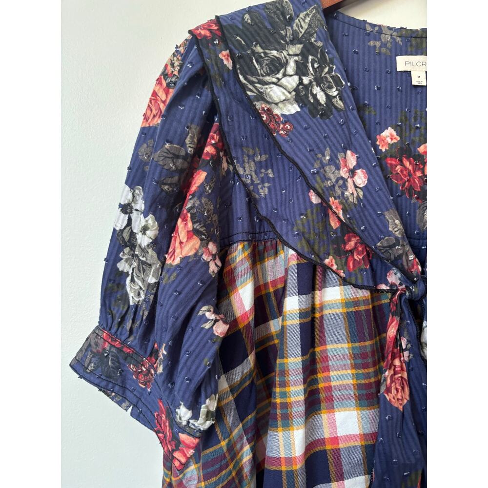 Anthropologie Pilcro Bow Front Babydoll Dress Sz M - Picture 5 of 9